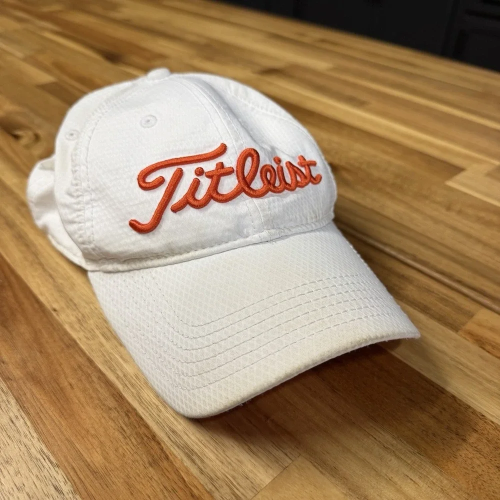 Titleist White & Orange Hat